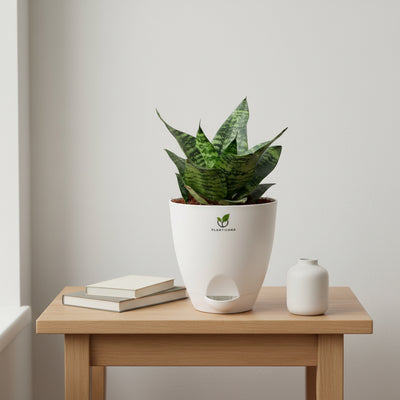 Sansevieria Hahnii in Self-Watering Pot
